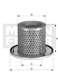 Filtru aer secundar (C13742 MANN-FILTER)