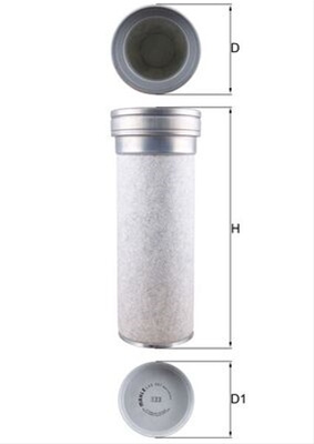 Filtru Aer Secundar - Mahle Volvo LXS 361