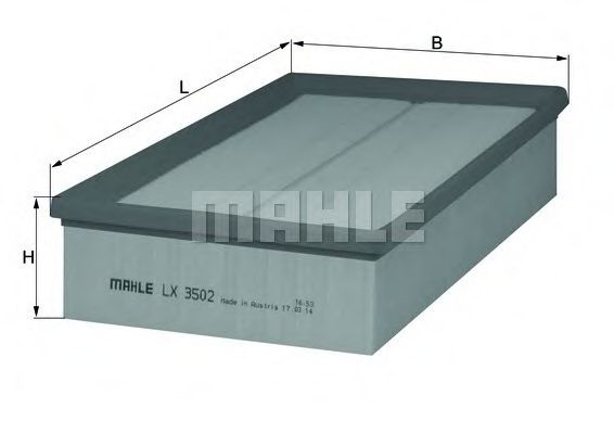 Filtru aer SKODA OCTAVIA III (5E3) (2012 - 2016) MAHLE ORIGINAL LX 3502 piesa NOUA