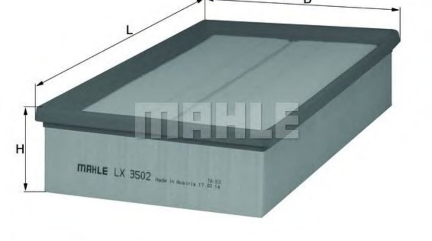 Filtru aer SKODA OCTAVIA III (5E3) (2012 - 2016) MAHLE ORIGINAL LX 3502 produs NOU