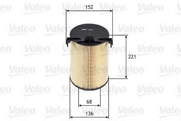 Filtru aer SKODA SUPERB II Combi (3T5) (2009 - 2015) VALEO 585652 piesa NOUA
