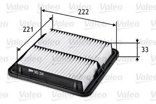 Filtru aer SUBARU LEGACY IV Combi (BL, BP, B13) (2003 - 2016) VALEO 585334 piesa NOUA