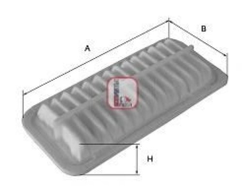 Filtru aer TOYOTA COROLLA Limuzina (E12J, E12T) (2001 - 2008) SOFIMA S 3289 A piesa NOUA