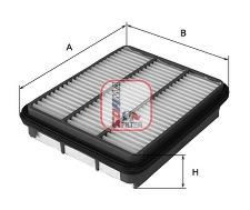 Filtru aer TOYOTA LAND CRUISER (LJ12, KZJ12, TRJ12, KDJ12, GRJ12) (2002 - 2009) SOFIMA S 3505 A piesa NOUA