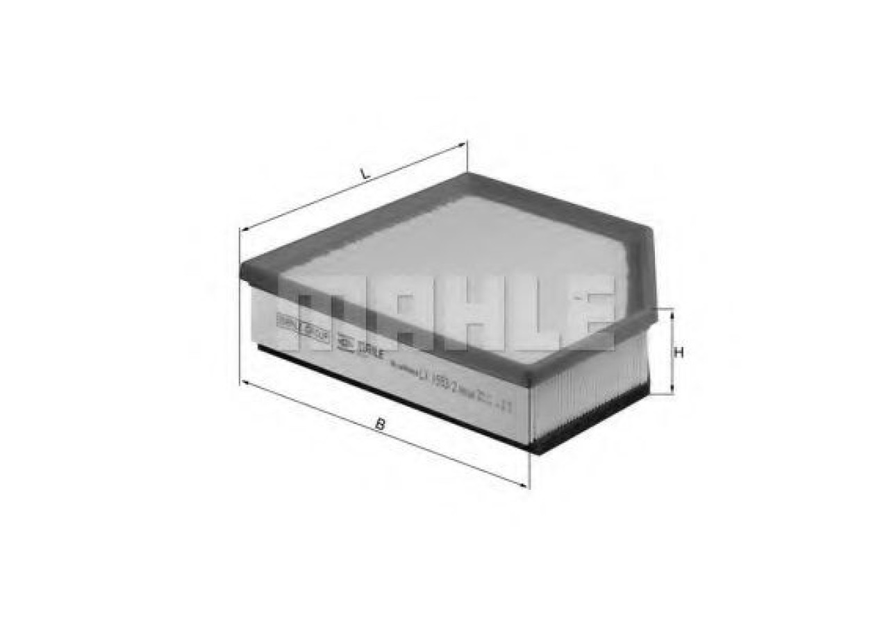 Filtru aer VOLVO XC70 II (2007 - 2016) MAHLE ORIGINAL LX 1593/2 piesa NOUA