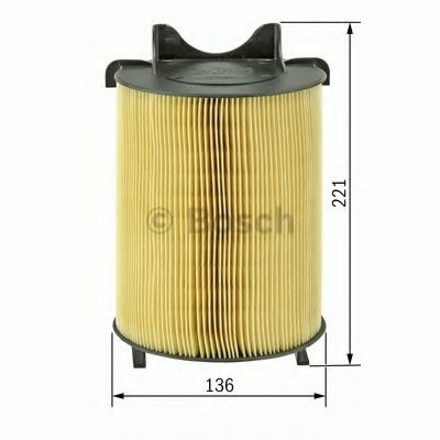 Filtru aer VW CADDY III Combi (2KB, 2KJ, 2CB, 2CJ) (2004 - 2016) BOSCH 1 457 433 576 piesa NOUA