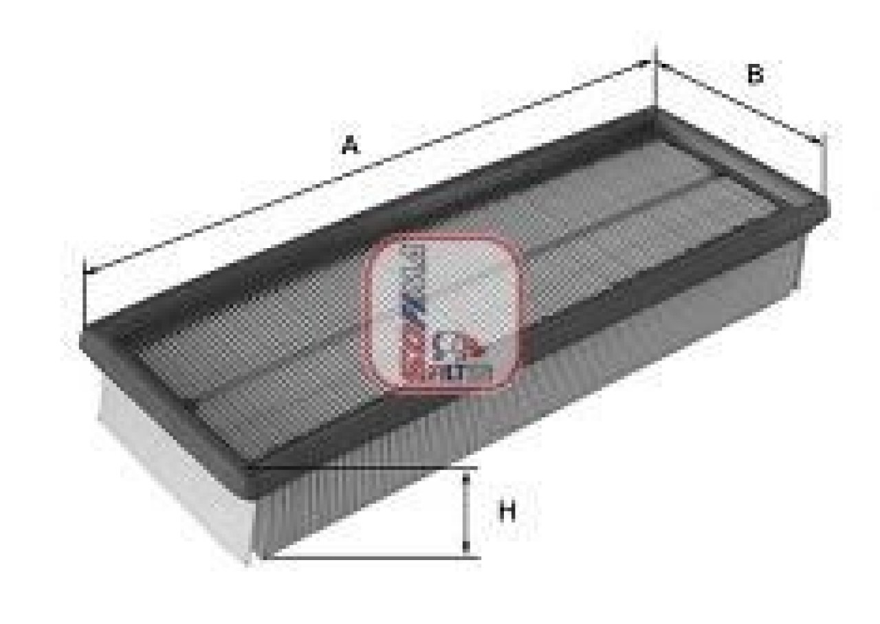 Filtru aer VW CADDY IV Caroserie (SAA, SAH) (2015 - 2016) SOFIMA S 2012 A piesa NOUA