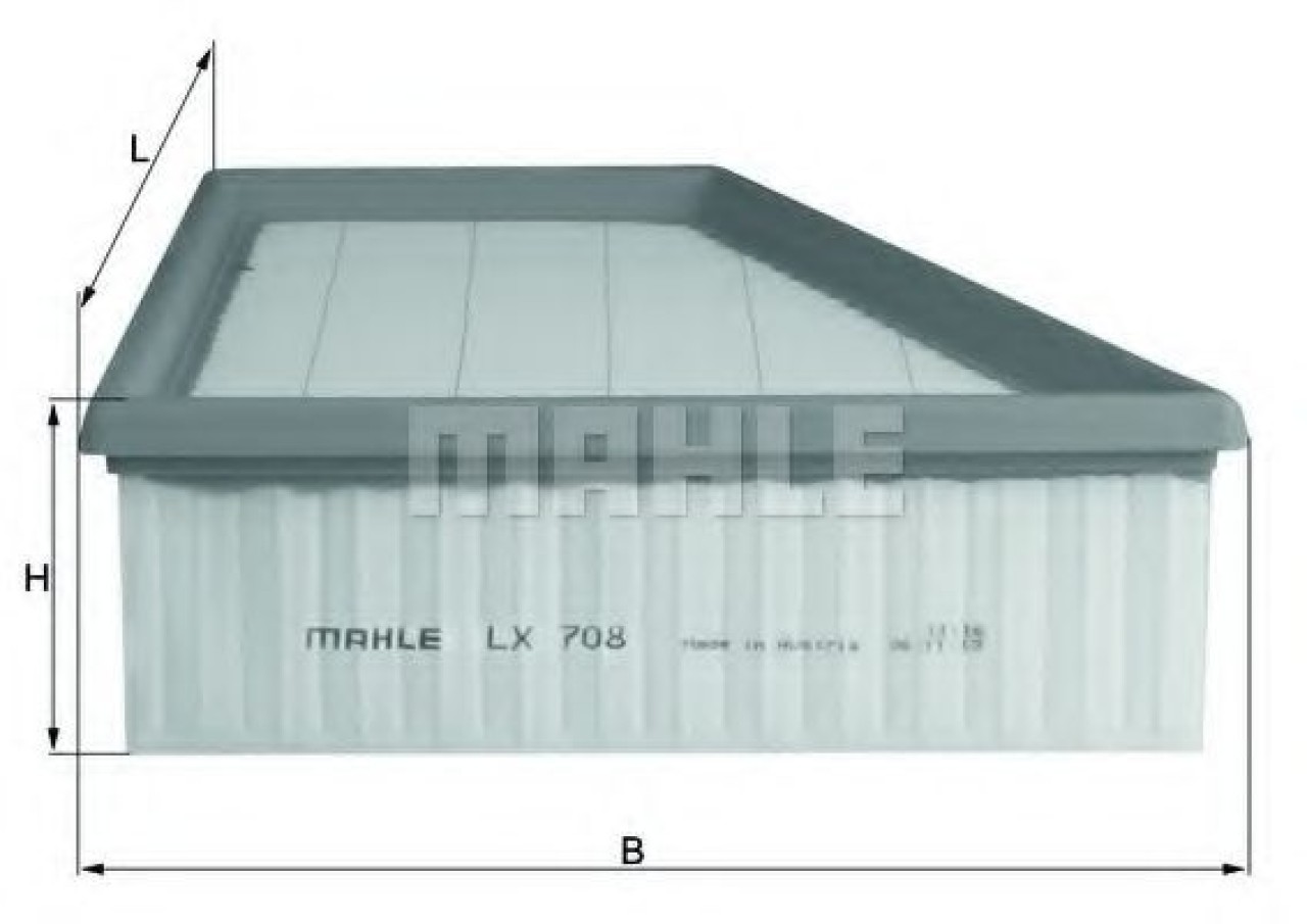Filtru aer VW FOX (5Z1, 5Z3) (2003 - 2016) MAHLE ORIGINAL LX 708 piesa NOUA