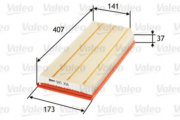 Filtru aer VW PASSAT Variant (3C5) (2005 - 2011) VALEO 585356 piesa NOUA