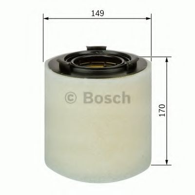 Filtru aer VW POLO (6R, 6C) (2009 - 2016) BOSCH F 026 400 391 piesa NOUA