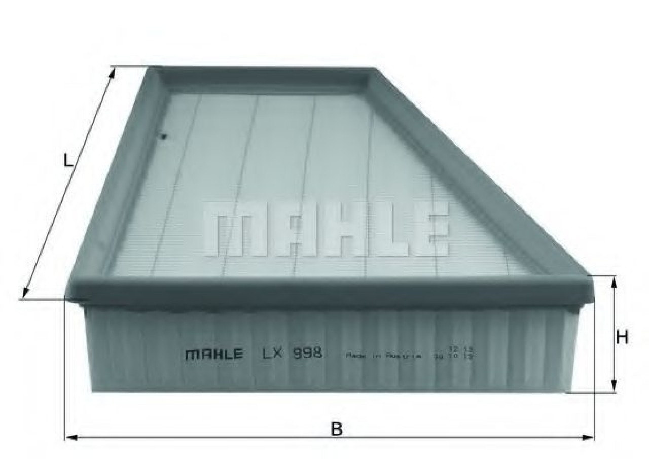 Filtru aer VW POLO (9N) (2001 - 2012) MAHLE ORIGINAL LX 998 piesa NOUA