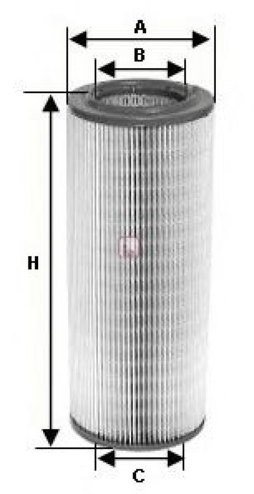 Filtru aer VW TRANSPORTER IV bus (70XB, 70XC, 7DB, 7DW, 7DK) (1990 - 2003) SOFIMA S 7195 A piesa NOU...