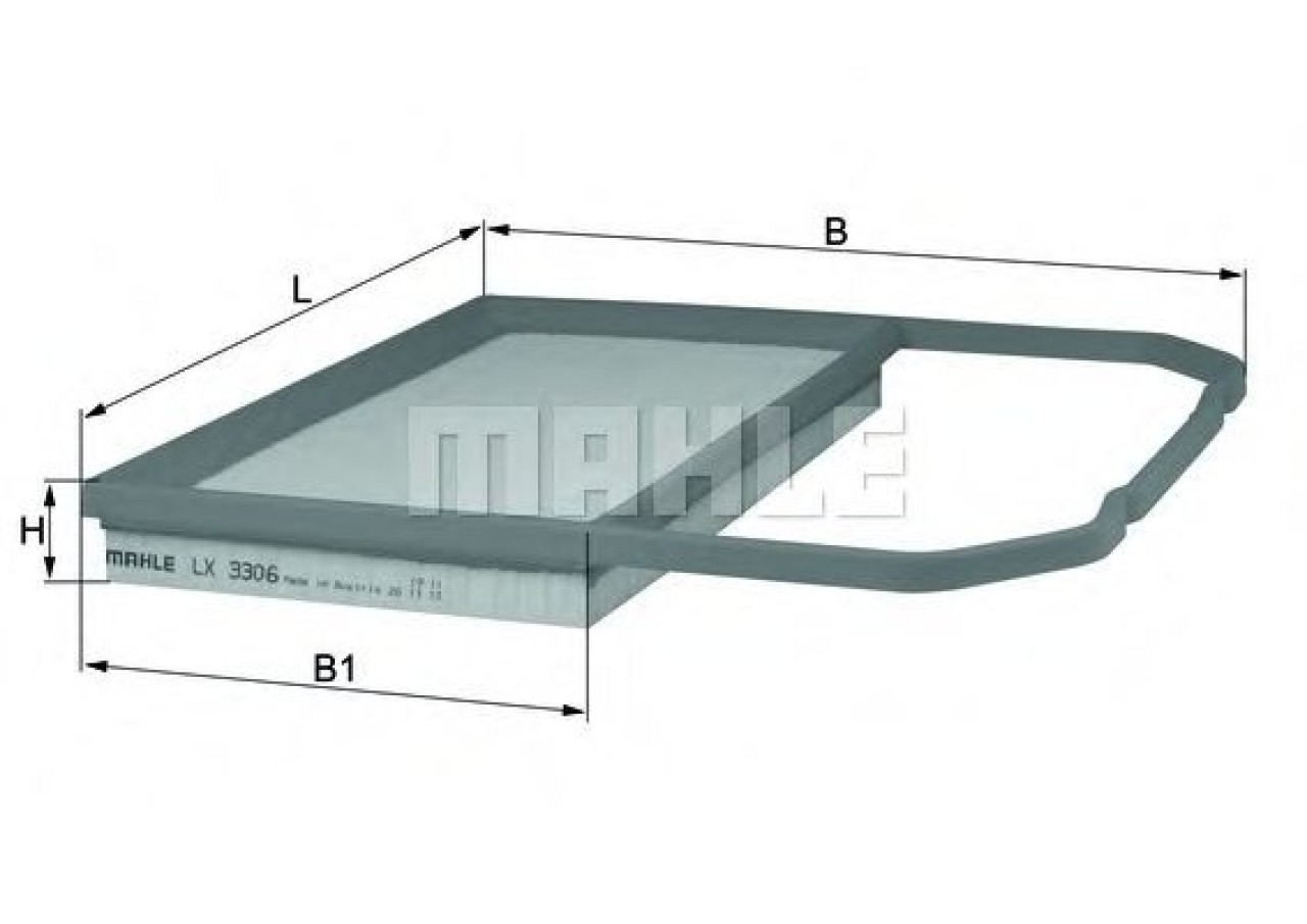Filtru aer VW UP (2011 - 2016) MAHLE ORIGINAL LX 3306 piesa NOUA