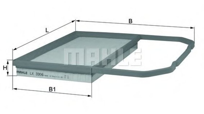 Filtru aer VW UP (2011 - 2016) MAHLE ORIGINAL LX 3306 piesa NOUA