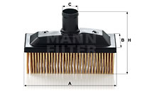 Filtru, aerisire bloc motor (C118 MANN-FILTER) MERCEDES-BENZ