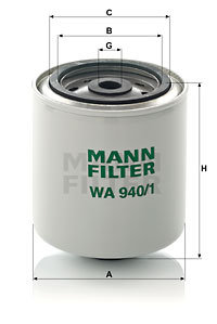 Filtru agent frigorific (WA9401 MANN-FILTER) ASTRA,BMC,DAF,FIAT,FODEN TRUCKS,INTERNATIONAL HARV.,IVE...