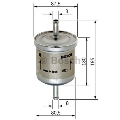 Filtru combustibil (0450905195 BOSCH) FORD,VOLVO
