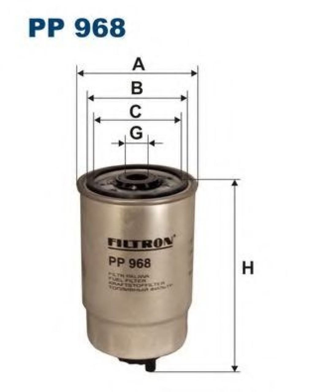 Filtru combustibil ALFA ROMEO 156 (932) (1997 - 2005) FILTRON PP968 piesa NOUA