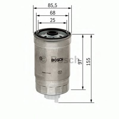 Filtru combustibil ALFA ROMEO 166 (936) (1998 - 2007) BOSCH F 026 402 048 piesa NOUA