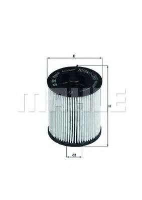 Filtru combustibil AUDI A2 (8Z0) (2000 - 2005) MAHLE ORIGINAL KX 86/1D piesa NOUA