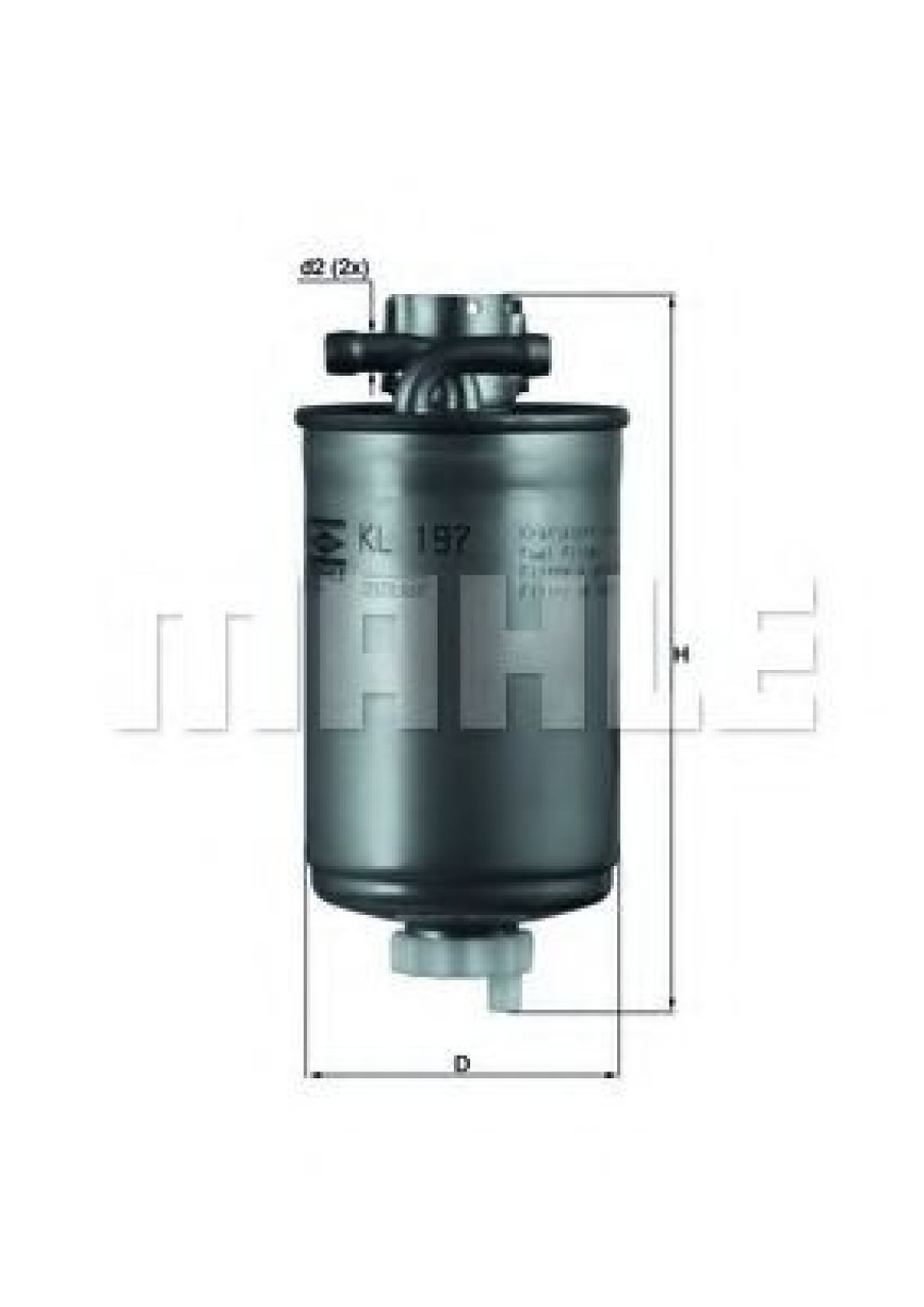 Filtru combustibil AUDI A2 (8Z0) (2000 - 2005) MAHLE ORIGINAL KL 197 piesa NOUA