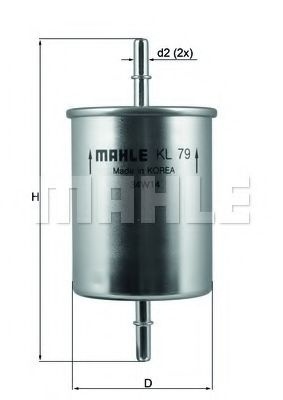 Filtru combustibil AUDI A3 (8L1) (1996 - 2003) KNECHT KL 79 piesa NOUA