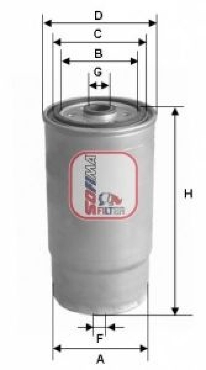 Filtru combustibil AUDI A4 (8D2, B5) (1994 - 2001) SOFIMA S 1379 NR piesa NOUA