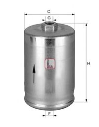 Filtru combustibil AUDI A4 (8D2, B5) (1994 - 2001) SOFIMA S 1748 B piesa NOUA