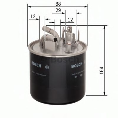 Filtru combustibil AUDI A4 (8E2, B6) (2000 - 2004) BOSCH 0 986 450 509 piesa NOUA