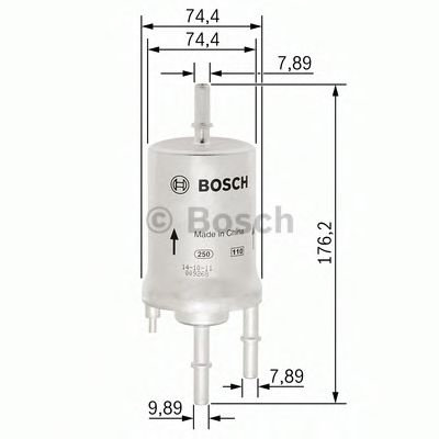 Filtru combustibil AUDI A4 (8E2, B6) (2000 - 2004) BOSCH F 026 403 003 piesa NOUA