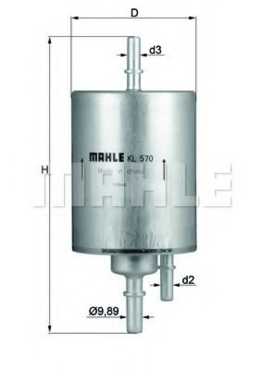 Filtru combustibil AUDI A4 (8EC, B7) (2004 - 2008) KNECHT KL 570 piesa NOUA