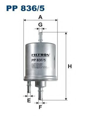 Filtru combustibil AUDI A4 Cabriolet (8H7, B6, 8HE, B7) (2002 - 2009) FILTRON PP836/5 piesa NOUA