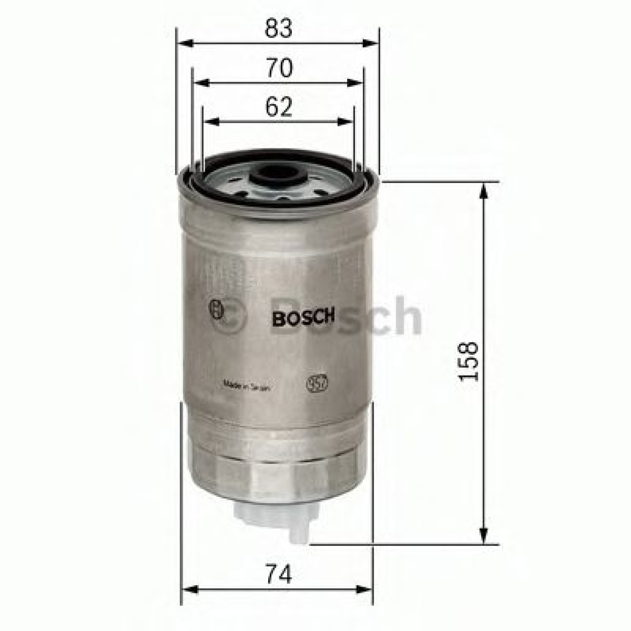 Filtru combustibil AUDI A6 (4B2, C5) (1997 - 2005) BOSCH 1 457 434 329 piesa NOUA