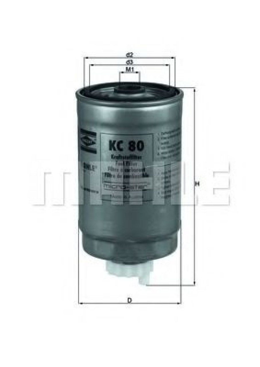 Filtru combustibil AUDI A6 (4B2, C5) (1997 - 2005) KNECHT KC 80 piesa NOUA
