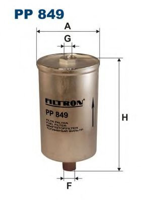 Filtru combustibil AUDI A6 Avant (4A, C4) (1994 - 1997) FILTRON PP849 piesa NOUA