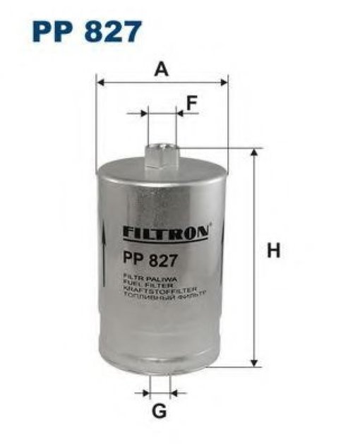 Filtru combustibil AUDI A8 (4D2, 4D8) (1994 - 2002) FILTRON PP827 piesa NOUA