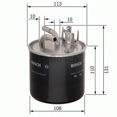 Filtru combustibil AUDI A8 (4E) (2002 - 2010) BOSCH 0 450 906 458 piesa NOUA