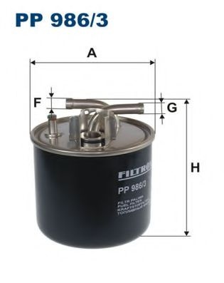 Filtru combustibil AUDI A8 (4E) (2002 - 2010) FILTRON PP986/3 piesa NOUA