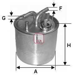 Filtru combustibil AUDI A8 (4E) (2002 - 2010) SOFIMA S 4002 NR piesa NOUA