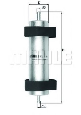 Filtru combustibil AUDI Q5 (8R) (2008 - 2016) MAHLE ORIGINAL KL 916 piesa NOUA