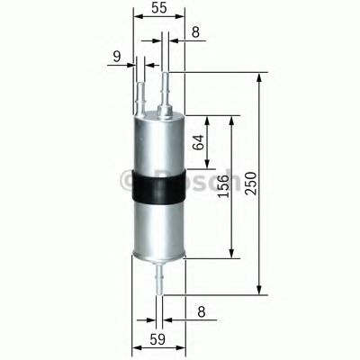 Filtru combustibil BMW X3 (F25) (2010 - 2016) BOSCH F 026 403 754 piesa NOUA