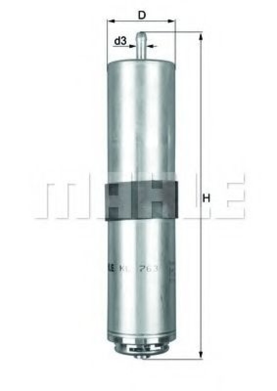 Filtru combustibil BMW X3 (F25) (2010 - 2016) MAHLE ORIGINAL KL 763D piesa NOUA