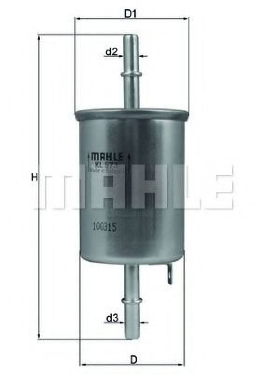 Filtru combustibil CHEVROLET LACETTI Combi (J200) (2005 - 2016) MAHLE ORIGINAL KL 573 piesa NOUA