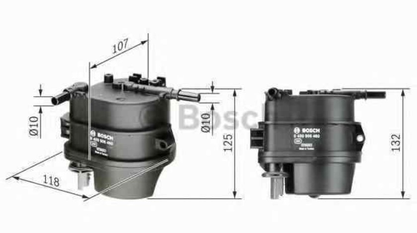 filtru combustibil CITROËN C2 ENTERPRISE BOSCH 0 450 906 460