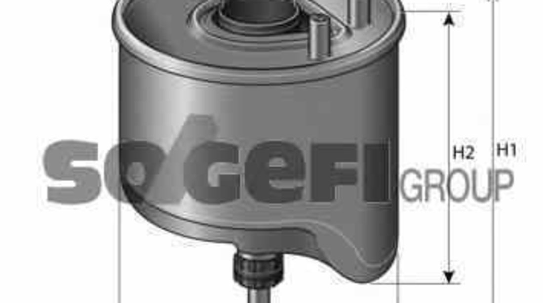 filtru combustibil CITROËN C4 Picasso I UD PURFLUX CS762