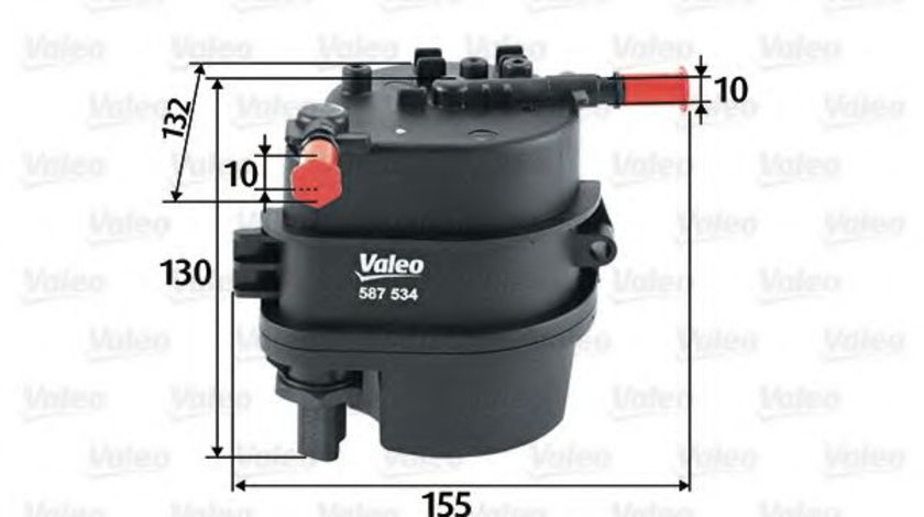 Filtru combustibil CITROEN C1 (PM, PN) (2005 - 2016) VALEO 587534 piesa NOUA