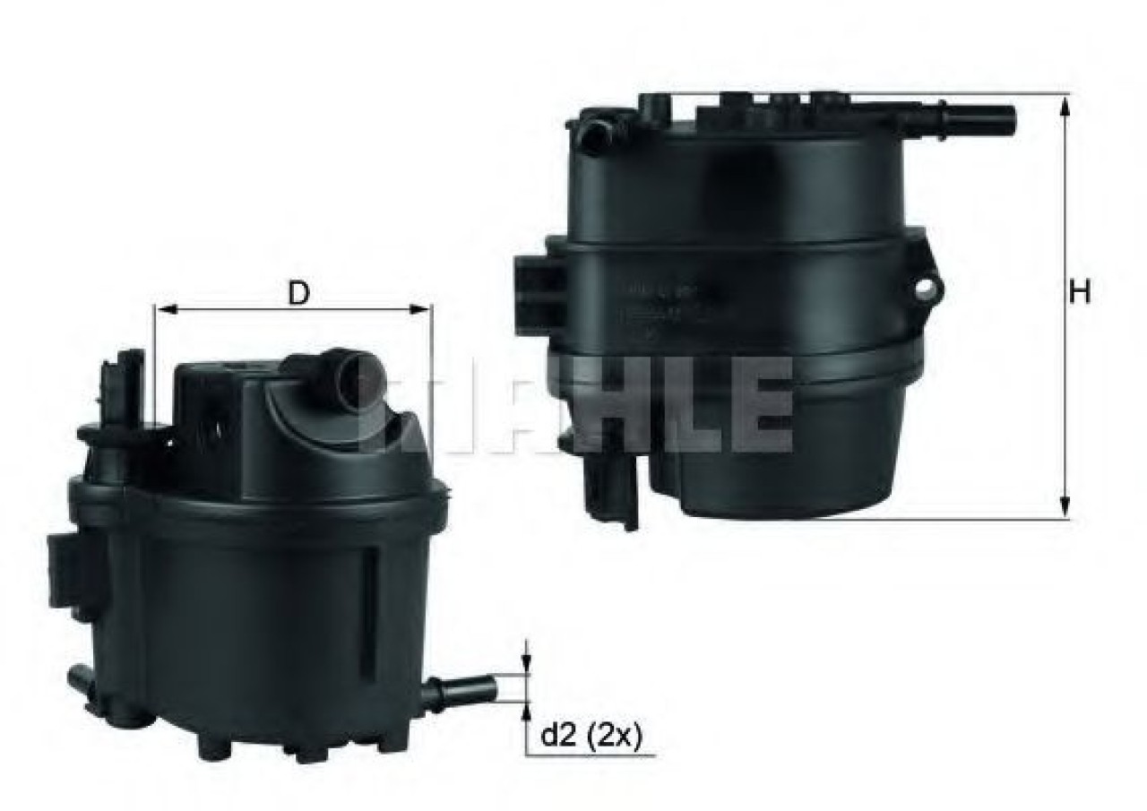 Filtru combustibil CITROEN C3 II (2009 - 2016) MAHLE ORIGINAL KL 779 piesa NOUA