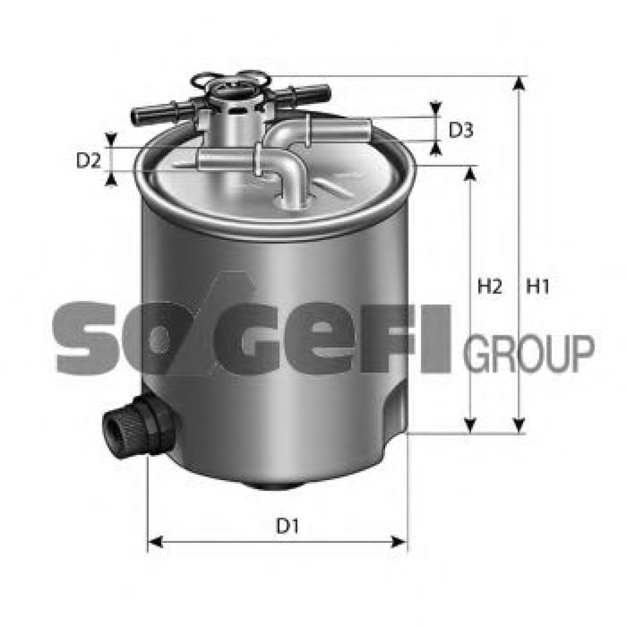 Filtru combustibil DACIA LOGAN (LS) (2004 - 2016) PURFLUX FCS733 piesa NOUA