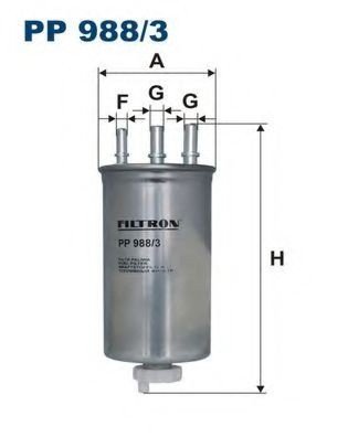 Filtru combustibil DACIA LOGAN MCV (KS) (2007 - 2016) FILTRON PP988/3 piesa NOUA
