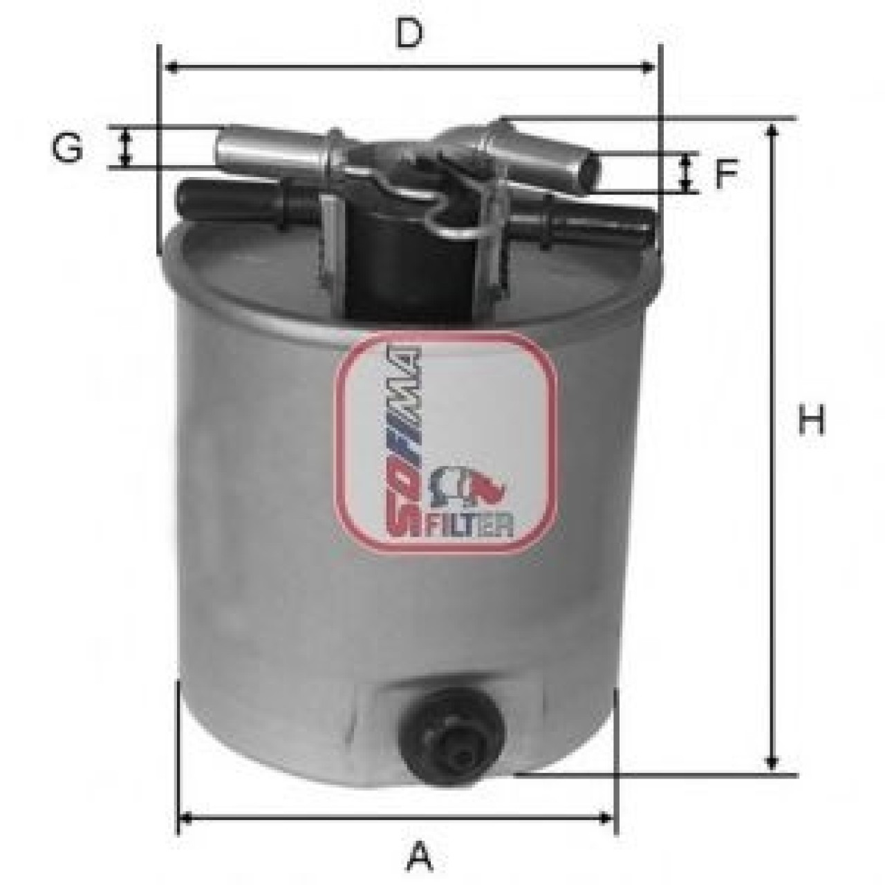 Filtru combustibil DACIA LOGAN MCV (KS) (2007 - 2016) SOFIMA S 5392 GC piesa NOUA